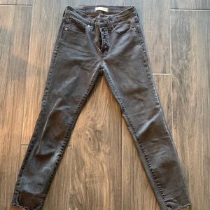 Madewell high rise black jeans